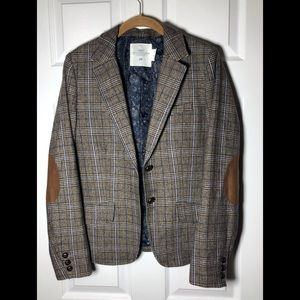 H&M  L.O.G.￼G Blazer Jacket Tweed Plaid￼￼￼ Size 8